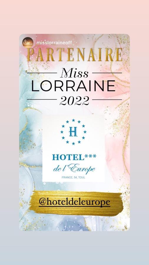 Hotel De L'Europe Toul Exterior foto